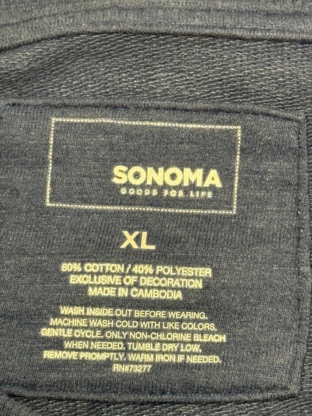 Sonoma Sweat Shirt size XL - Picture 4 of 6